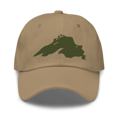 Lake Superior Dad Hat | Army Green