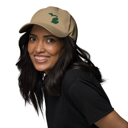 Michigan Dad Hat | Superior Green Outline