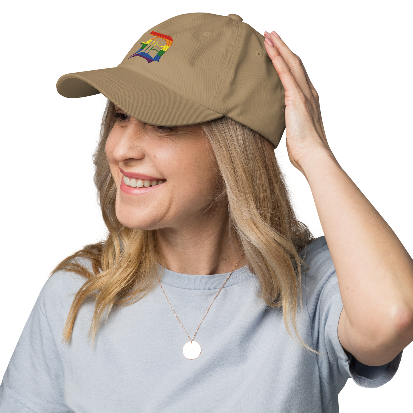 Detroit 'Old English D' Dad Hat (Rainbow Pride Edition)