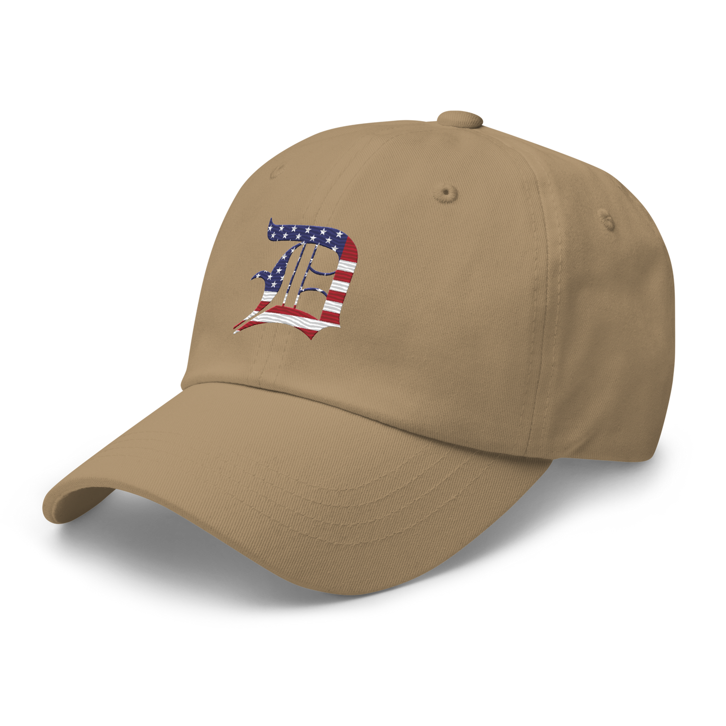 Detroit 'Old English D' Dad Hat (Patriotic Edition)