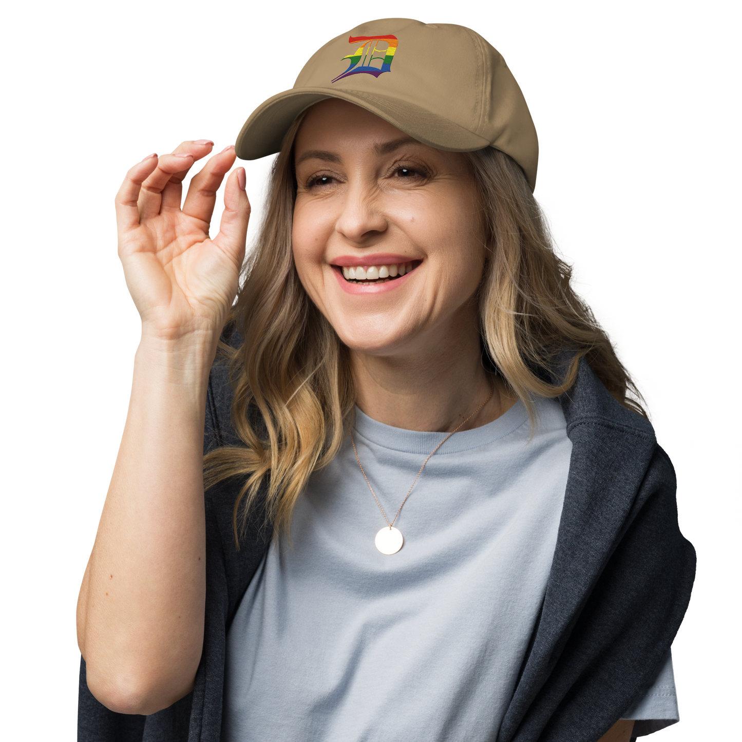 Detroit 'Old English D' Dad Hat (Rainbow Pride Edition)