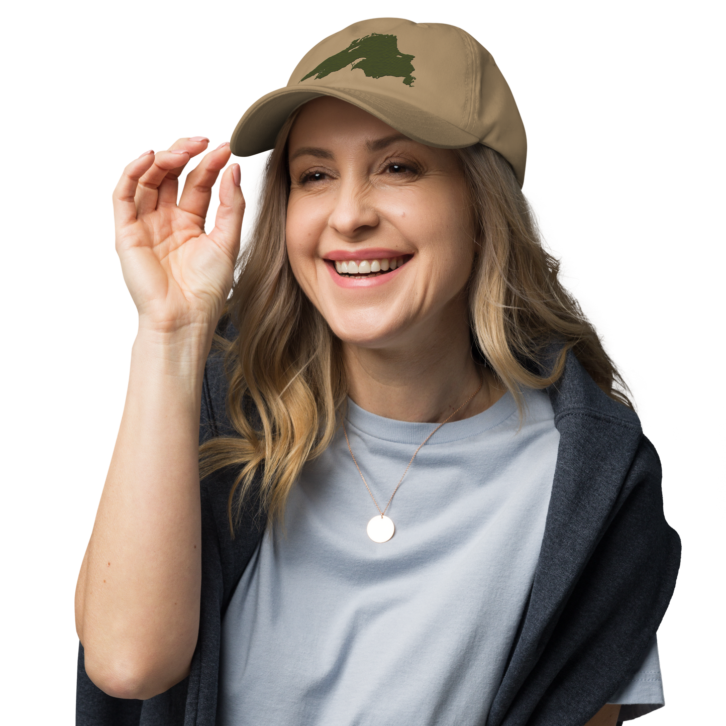 Lake Superior Dad Hat | Army Green