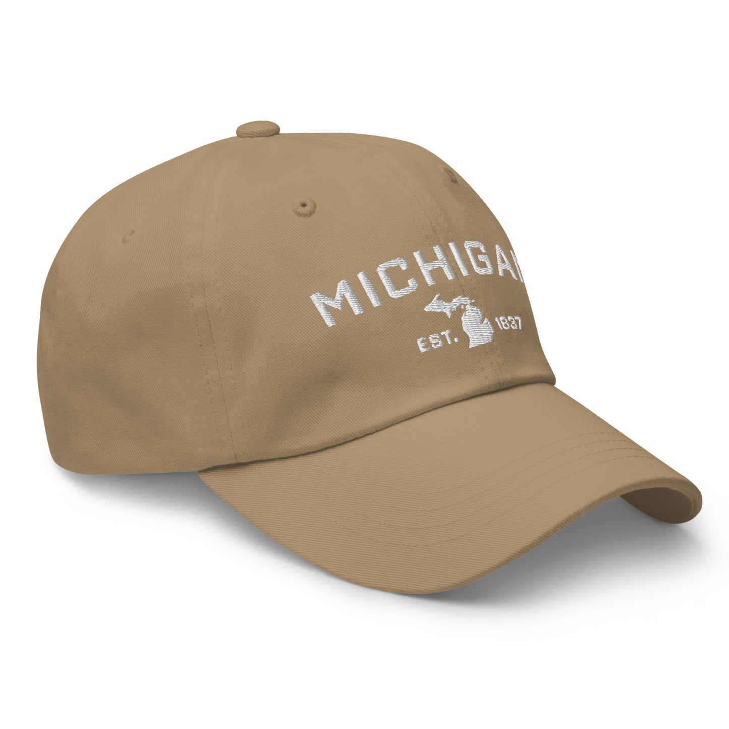 'Michigan EST 1837' Dad Hat (Athletic Font)