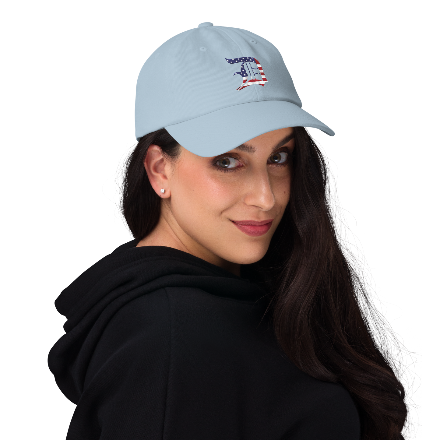 Detroit 'Old English D' Dad Hat (Patriotic Edition)