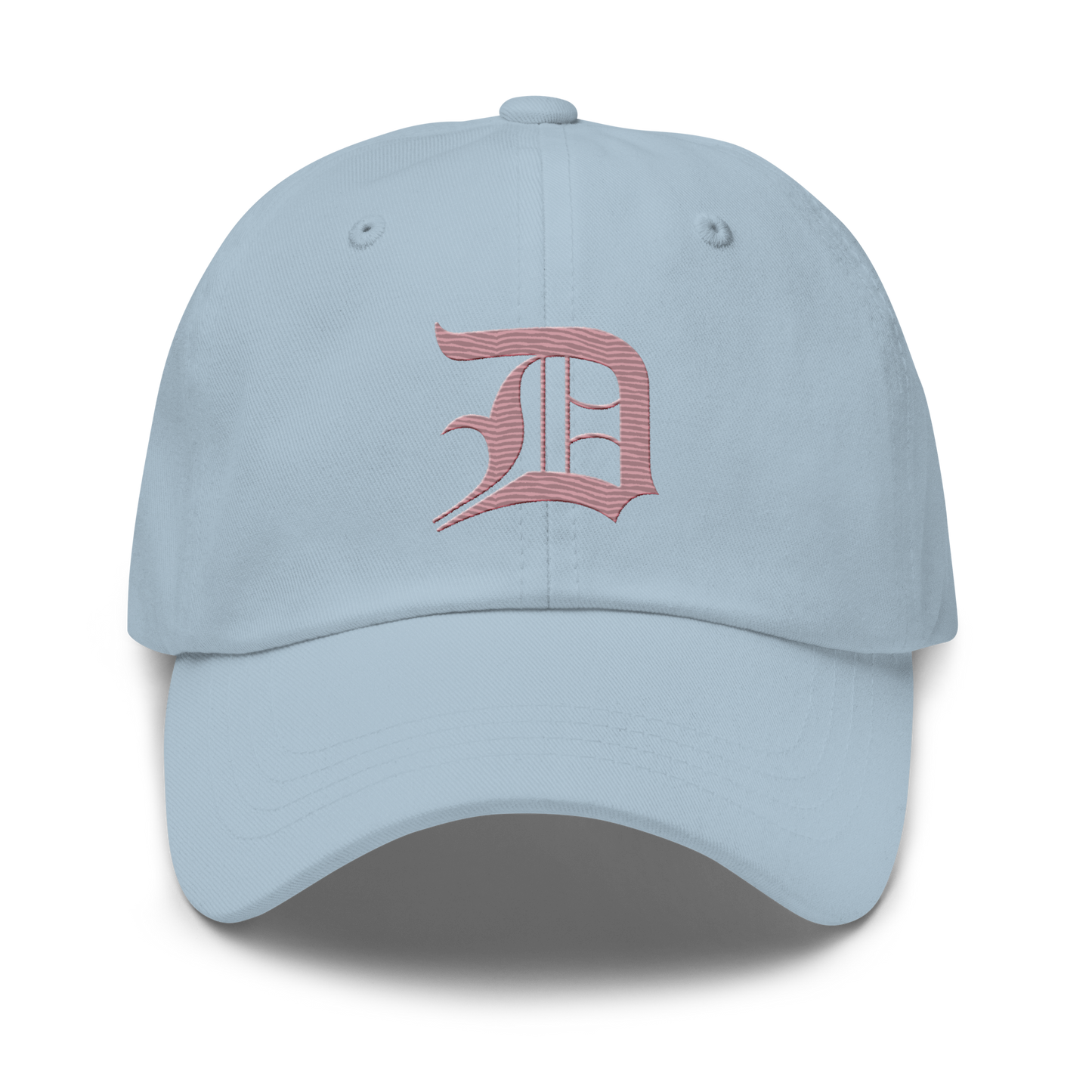 Detroit 'Old English D' Dad Hat (Cherry Blossom Pink)