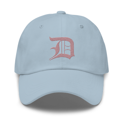 Detroit 'Old English D' Dad Hat (Cherry Blossom Pink)