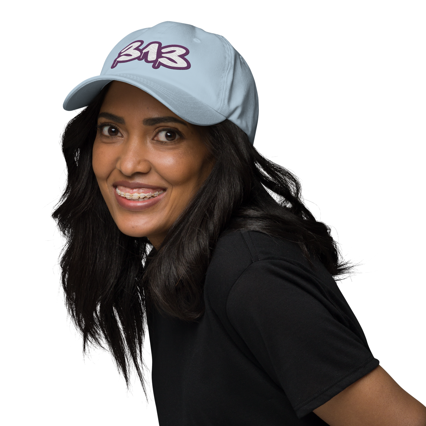 Detroit '313' Dad Hat (Plum Tag Font)