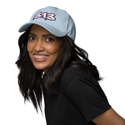 Detroit '313' Dad Hat (Plum Tag Font)