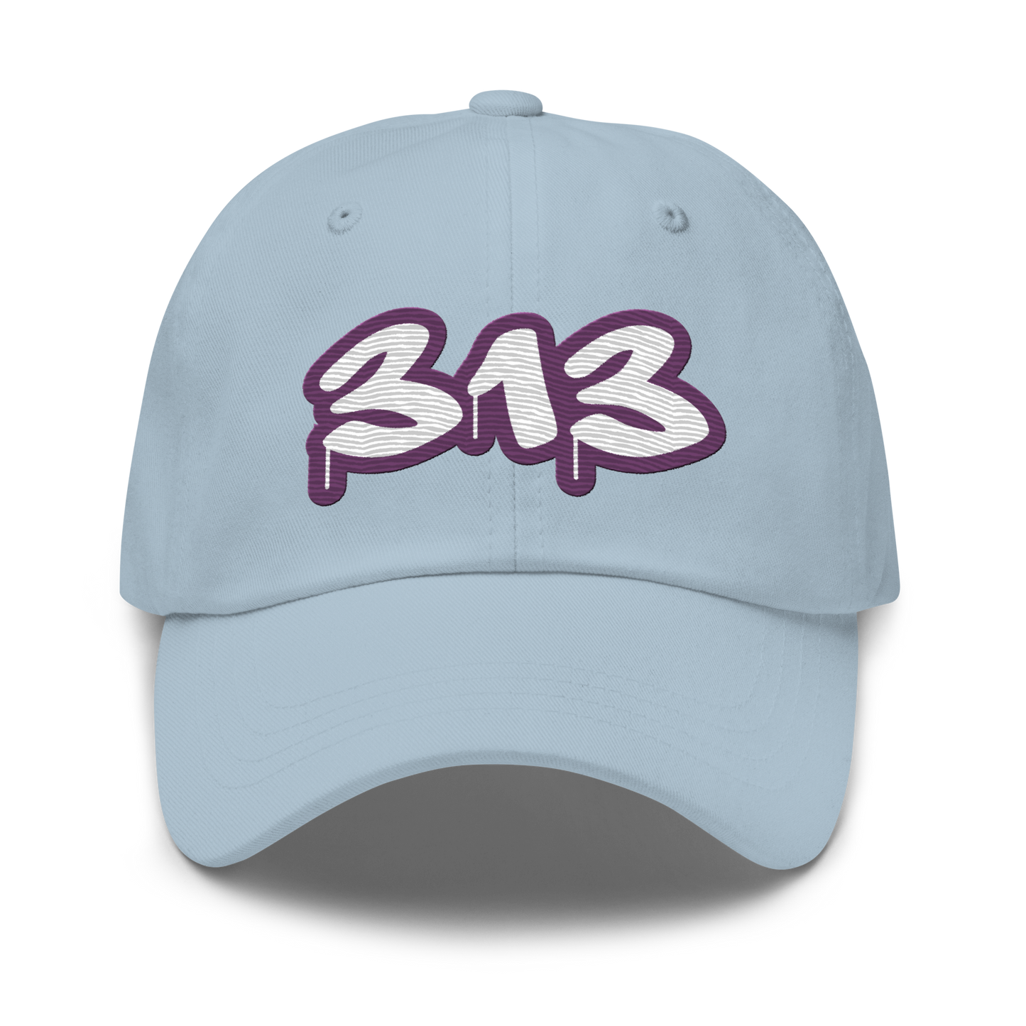 Detroit '313' Dad Hat (Plum Tag Font)