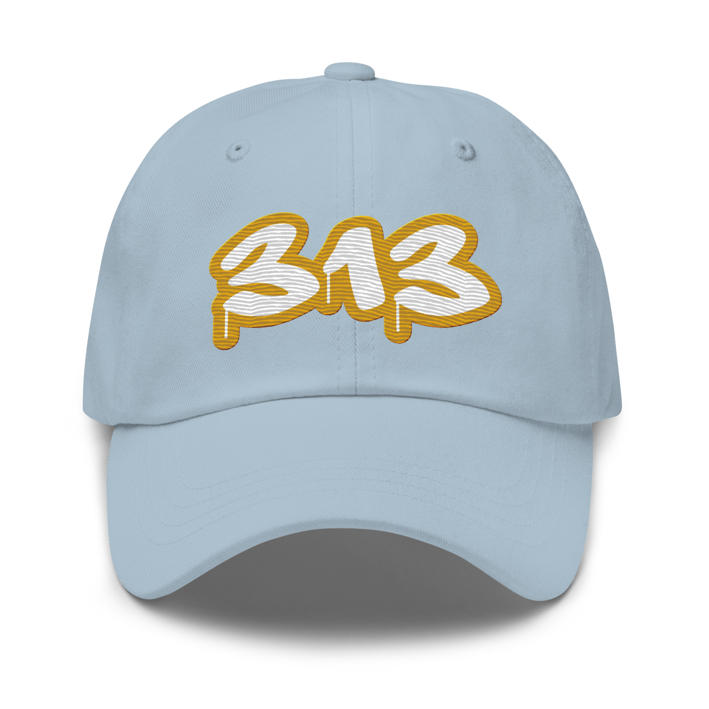 Detroit '313' Dad Hat (Gold Tag Font)