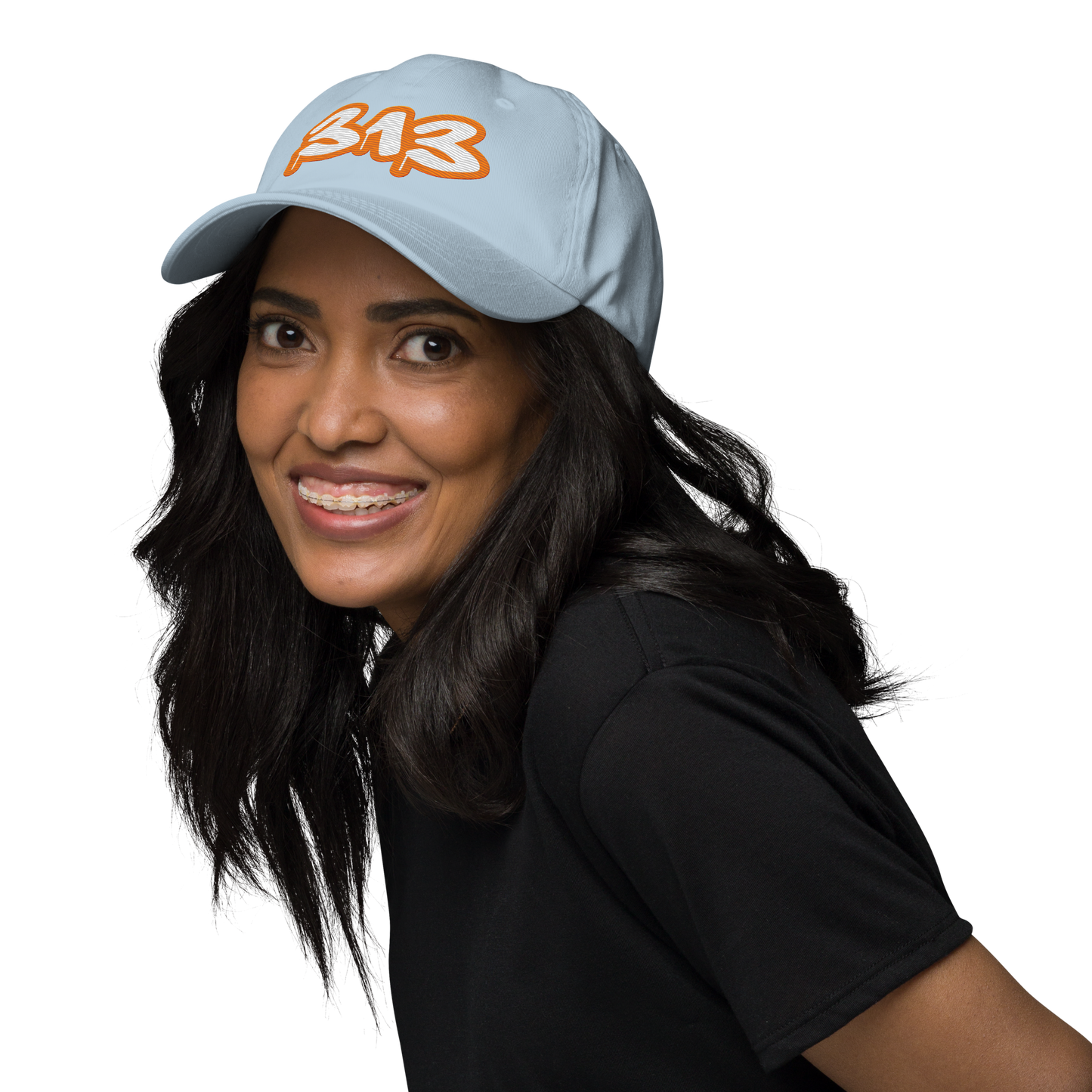 Detroit '313' Dad Hat (Orange Tag Font)