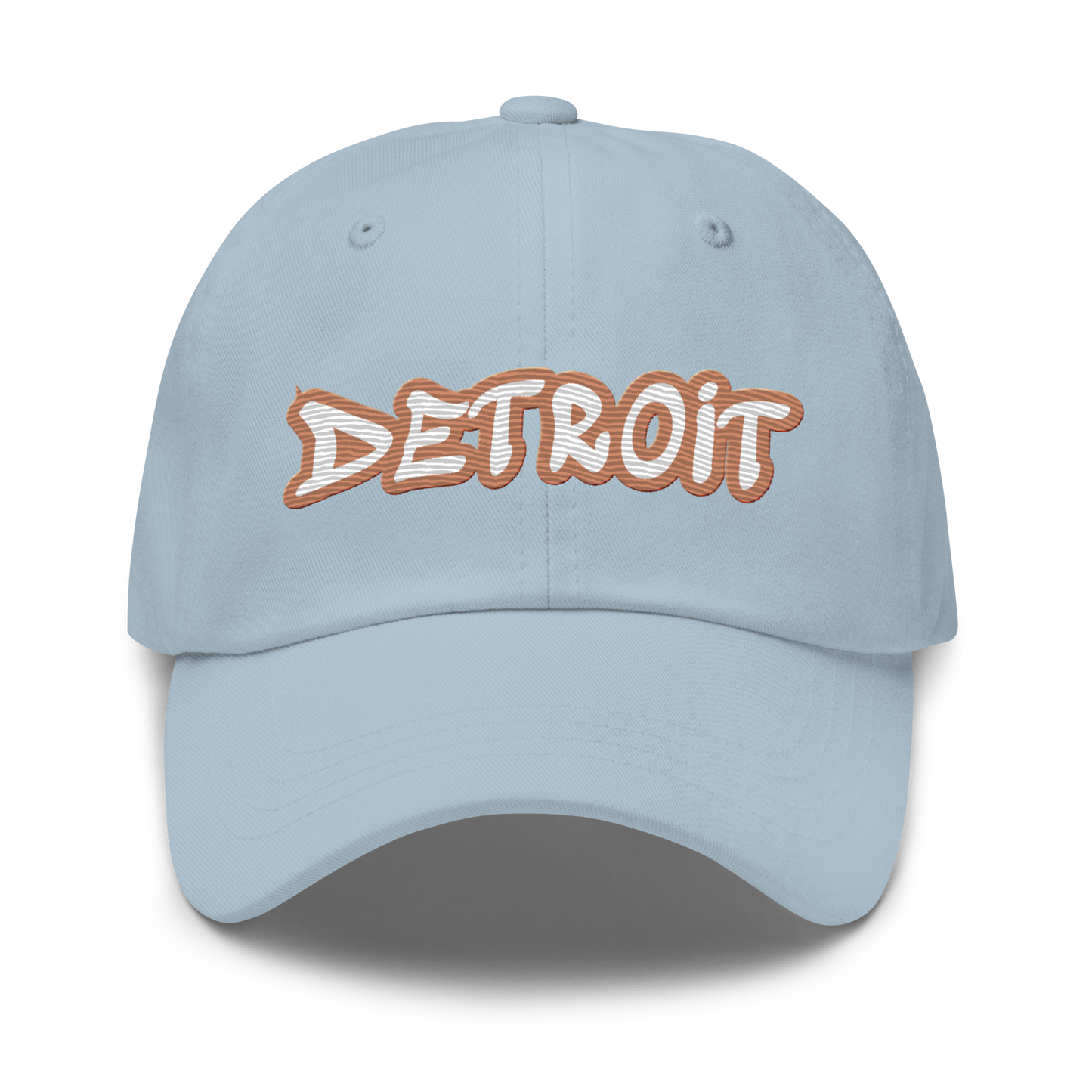 'Detroit' Dad Hat (Copper Tag Font)