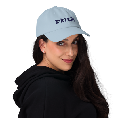 'Detroit' Dad Hat (Tag Font)