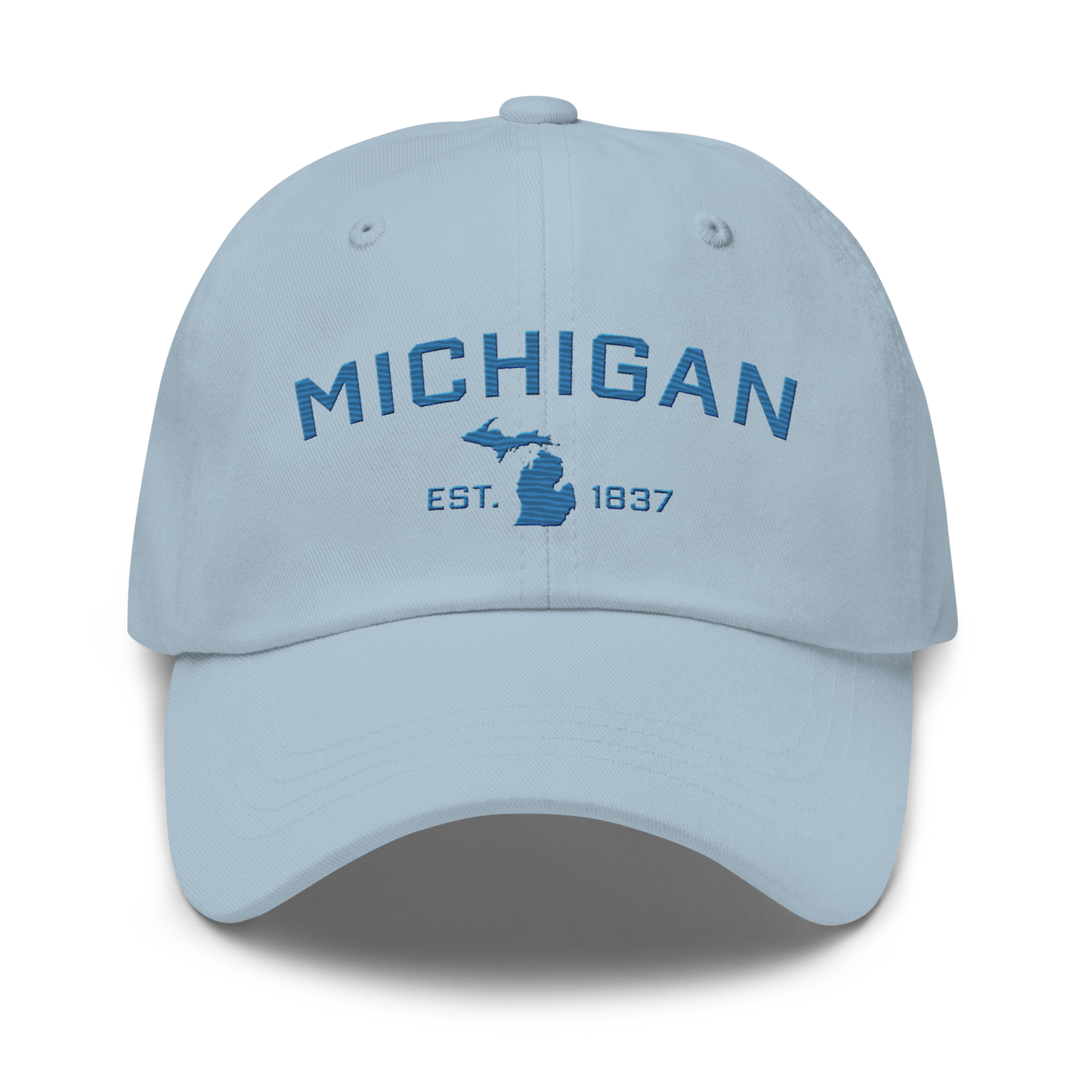 'Michigan EST 1837' Dad Hat (Athletic Font) | Superior Blue