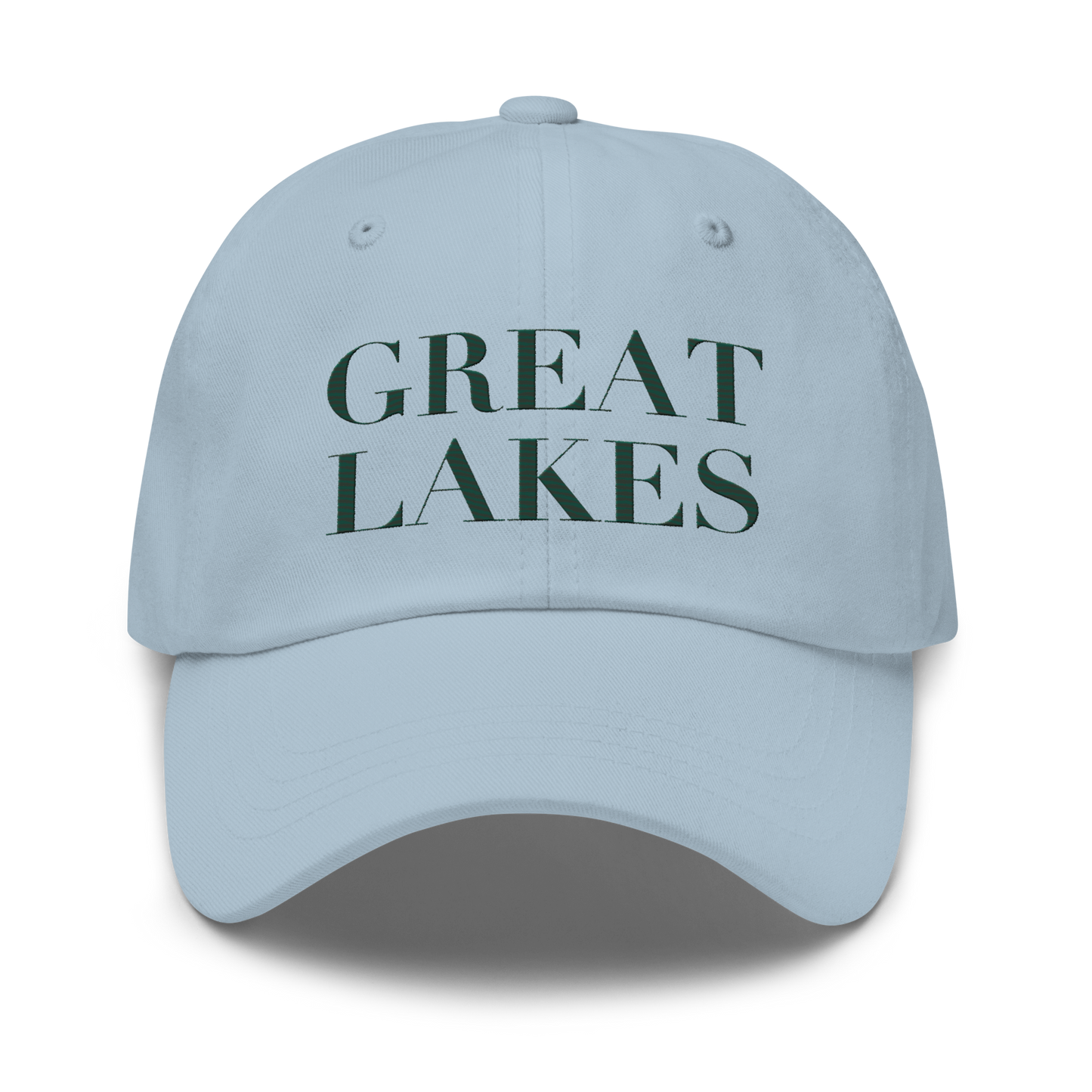 'Great Lakes' Dad Hat (Didone Font) | Laconic Green