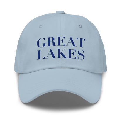 'Great Lakes' Dad Hat (Didone Font) | Bourbon Blue