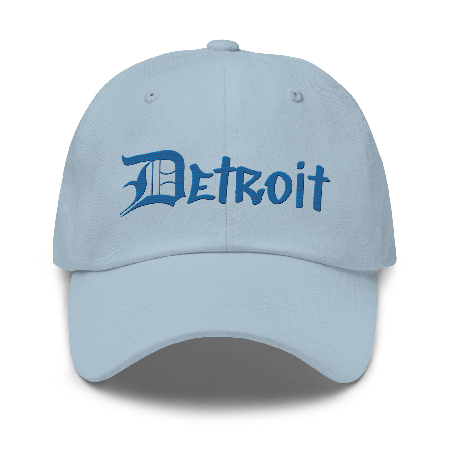 'Detroit' Dad Hat (OED Tag Font) | Azure