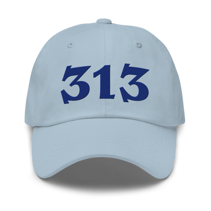 Detroit '313' Dad Hat (Angry Font) | Bourbon Blue