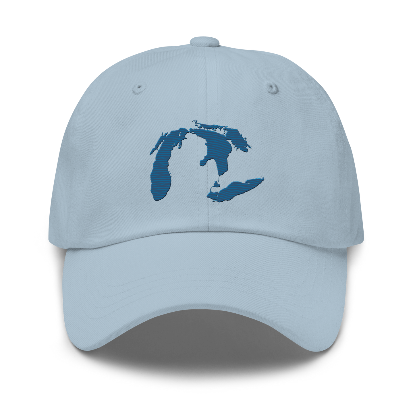 Michigan Lower Peninsula Dad Hat (w/ Lakes) | Blueberry