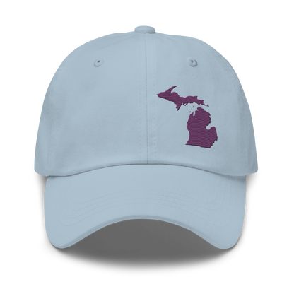 Michigan Dad Hat | Plum Outline