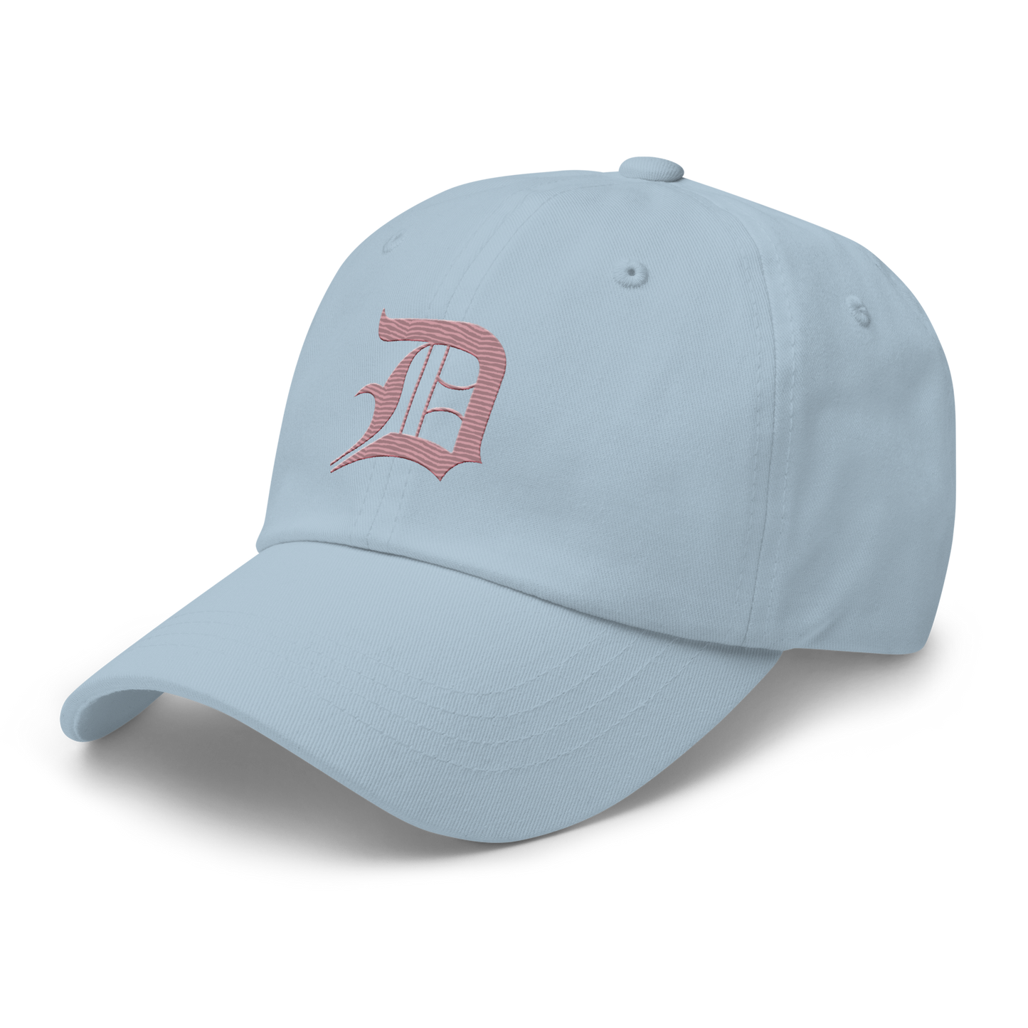 Detroit 'Old English D' Dad Hat (Cherry Blossom Pink)