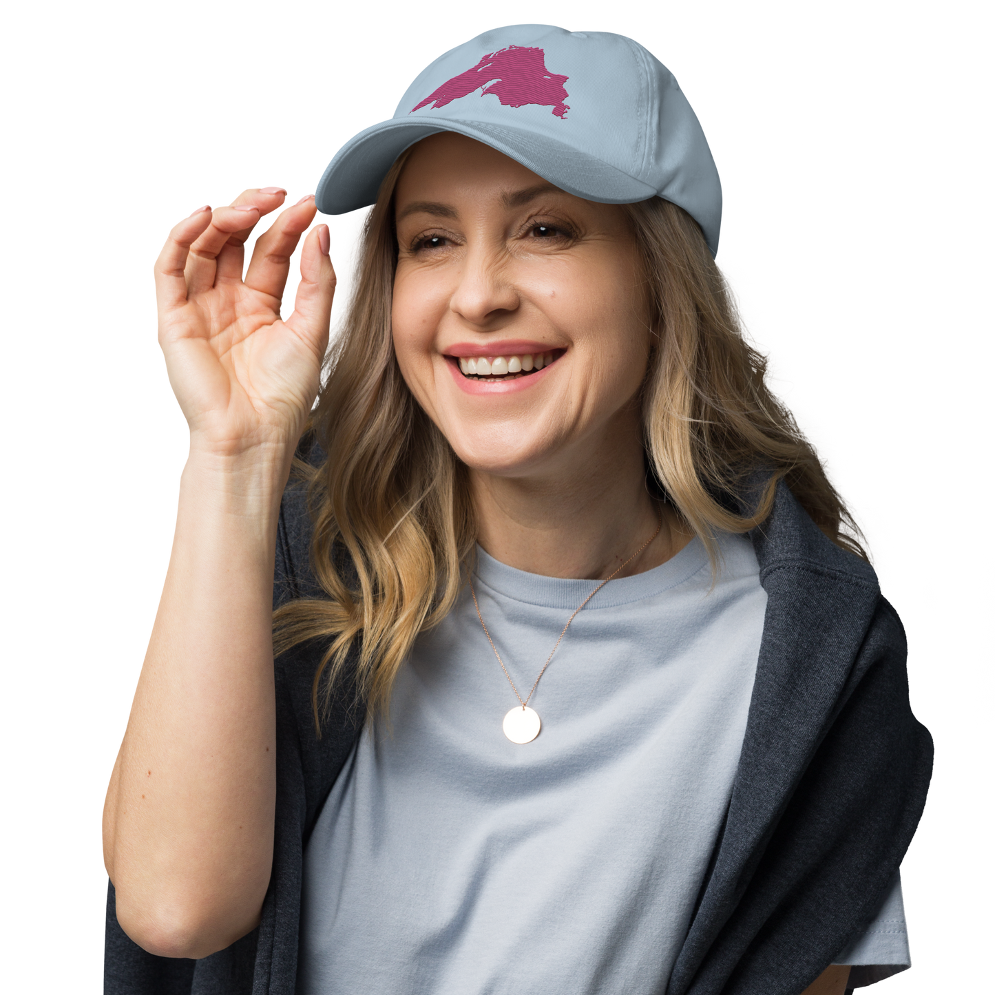 Lake Superior Dad Hat | Apple Blossom Pink