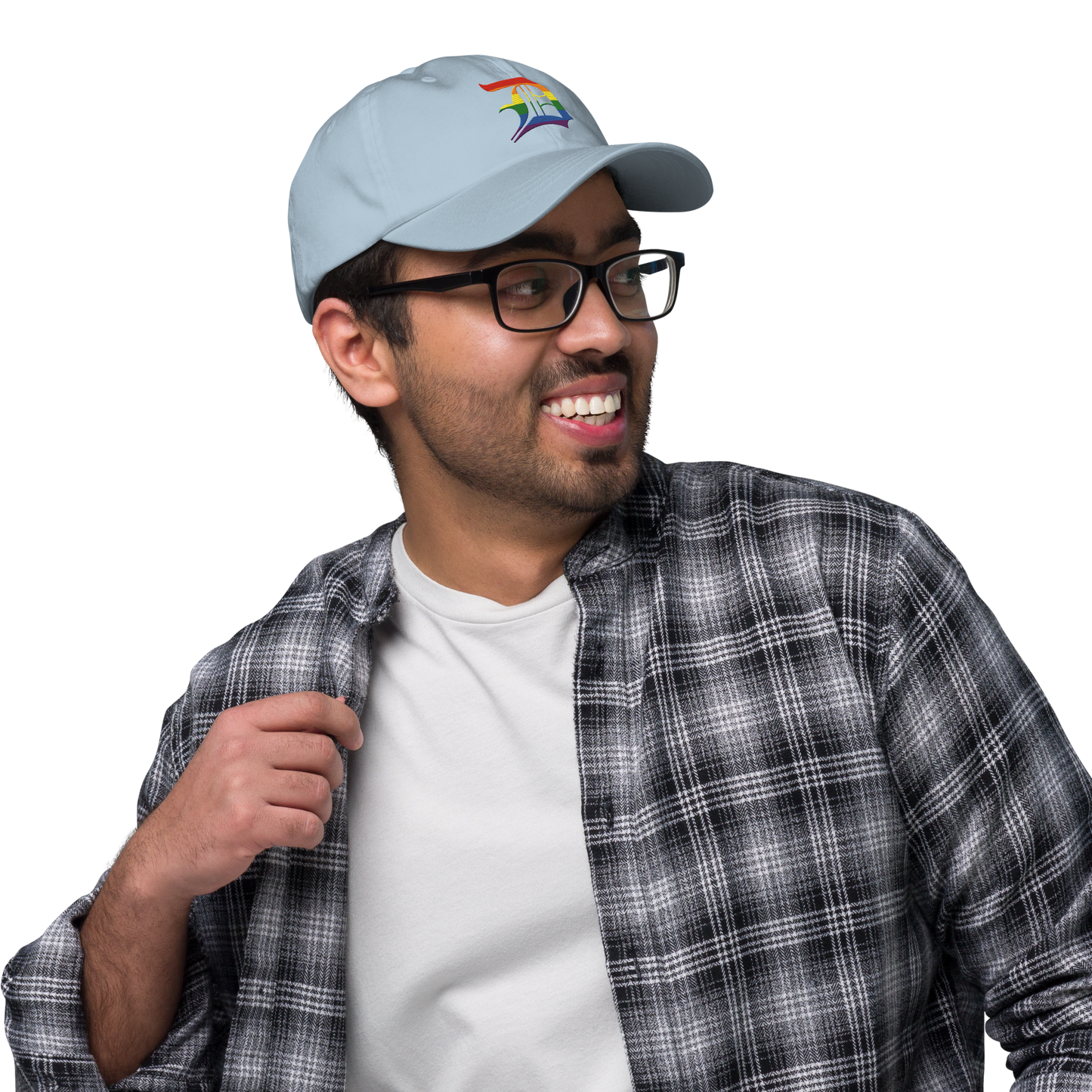 Detroit 'Old English D' Dad Hat (Rainbow Pride Edition)