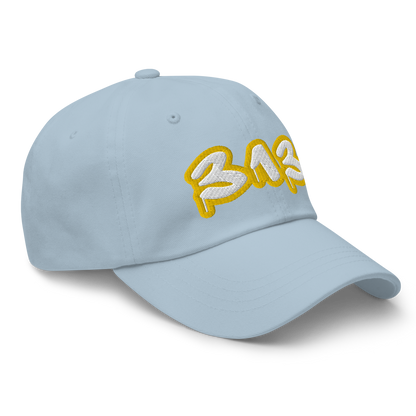 Detroit '313' Dad Hat (Tag Font w/ Gold Stroke)