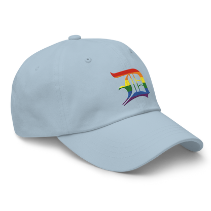 Detroit 'Old English D' Dad Hat (Rainbow Pride Edition)