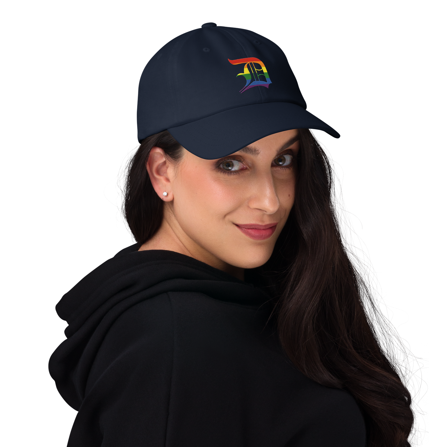 Detroit 'Old English D' Dad Hat (Rainbow Pride Edition)