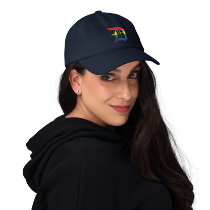 Detroit 'Old English D' Dad Hat (Rainbow Pride Edition)