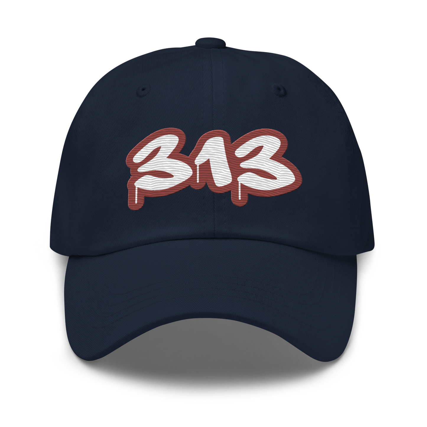 Detroit '313' Dad Hat (Ore Dock Red Tag Font)