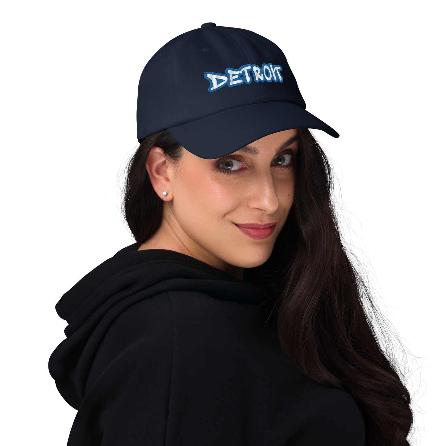 'Detroit' Dad Hat (Azure Tag Font)