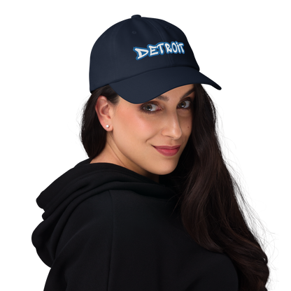 'Detroit' Dad Hat (Azure Tag Font)