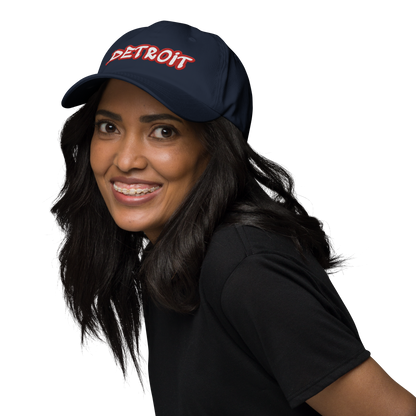 'Detroit' Dad Hat (Aliform Red Tag Font)