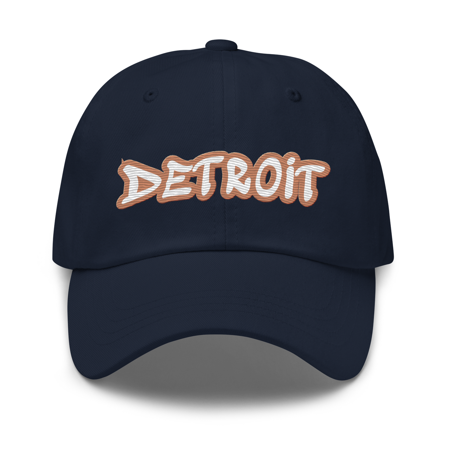 'Detroit' Dad Hat (Copper Tag Font)