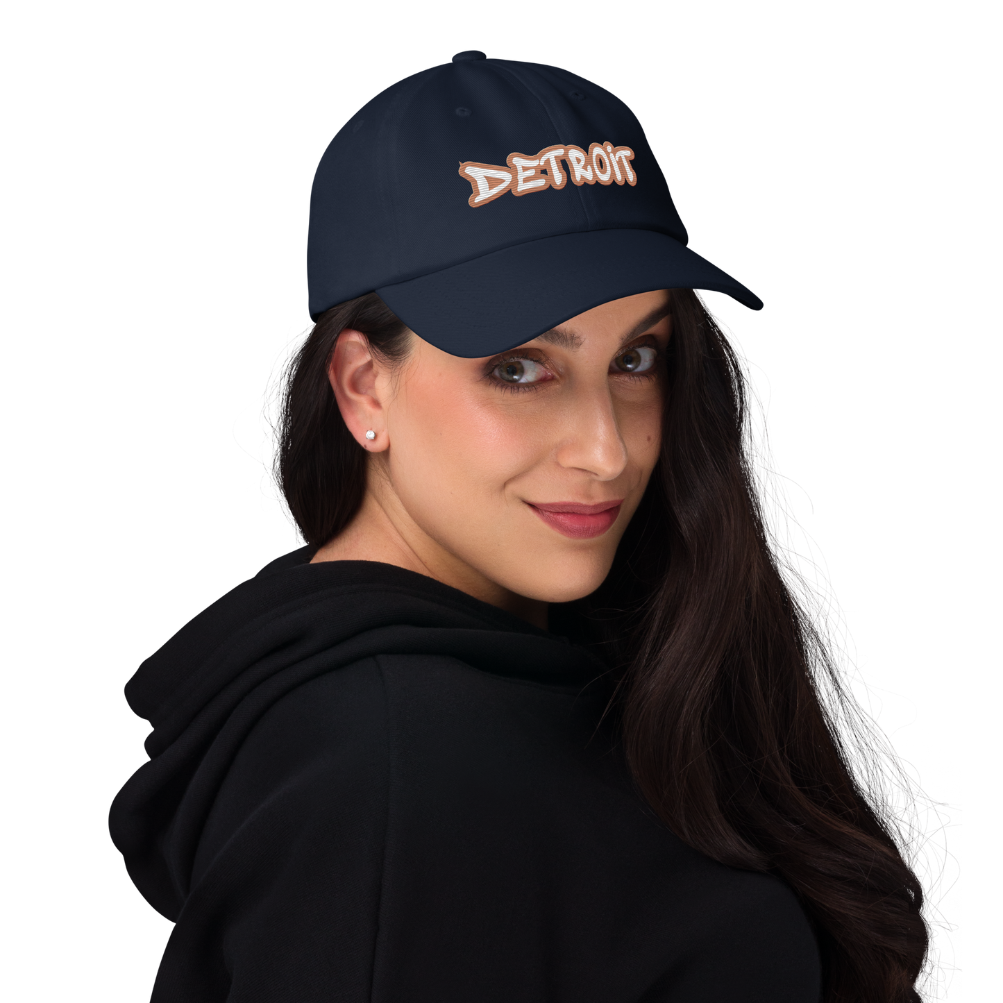 'Detroit' Dad Hat (Copper Tag Font)