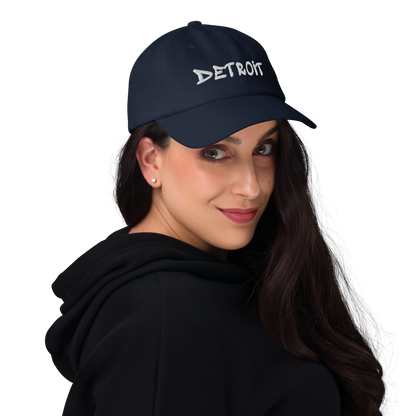 'Detroit' Dad Hat (Tag Font)