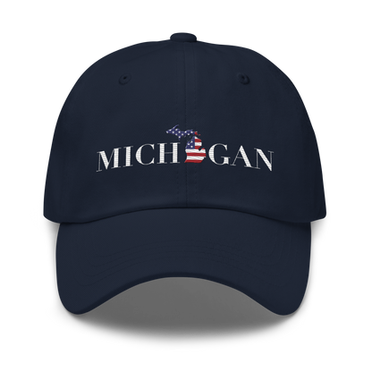 'Michigan' Dad Hat (Didone Patriotic Edition)