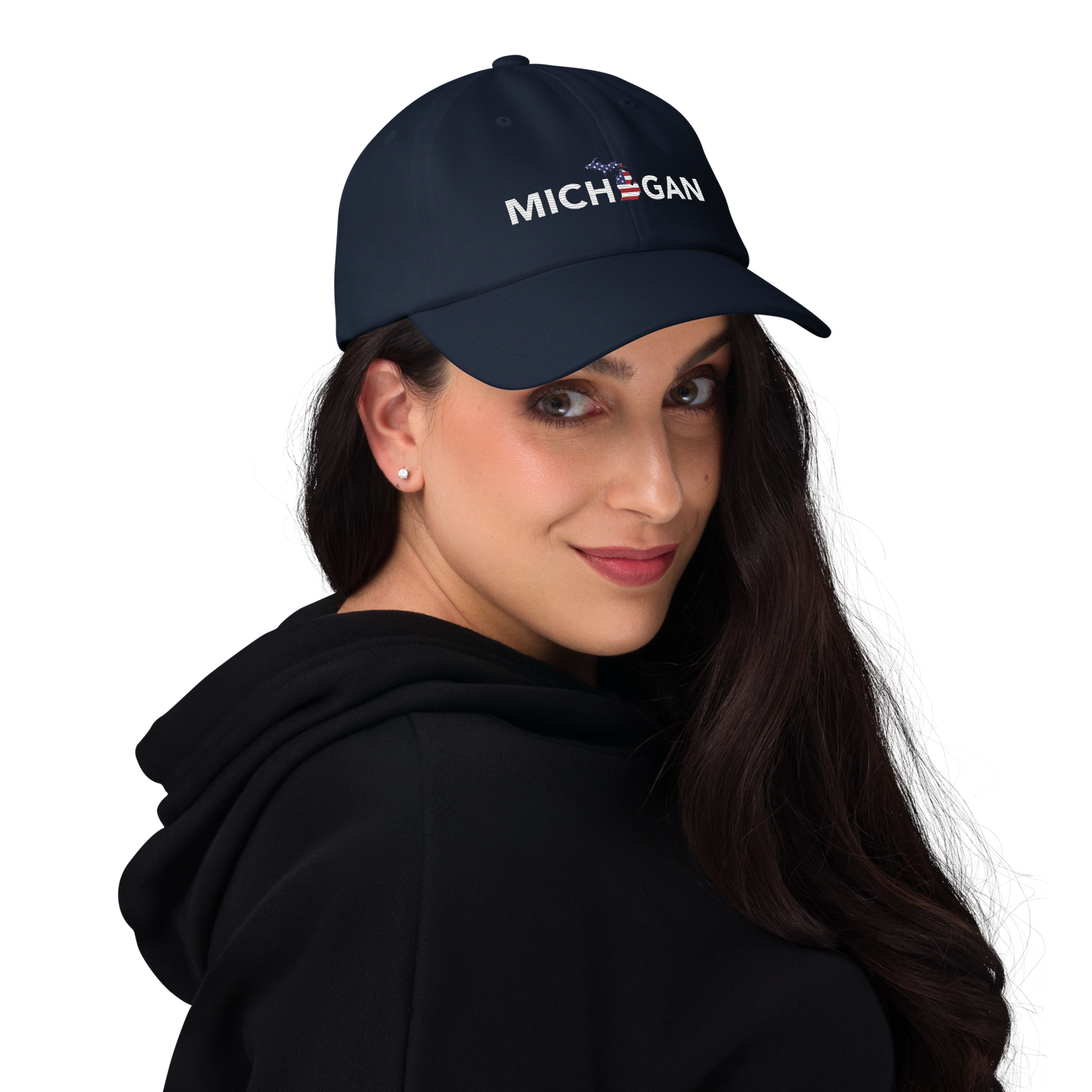 'Michigan' Dad Hat (Sans Font Patriotic Edition)