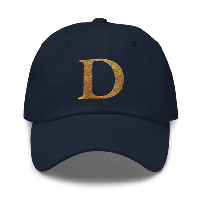 Detroit 'Old French D' Dad Hat (Gold Bling Edition)