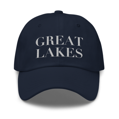 'Great Lakes' Dad Hat (Didone Font) | Platinum