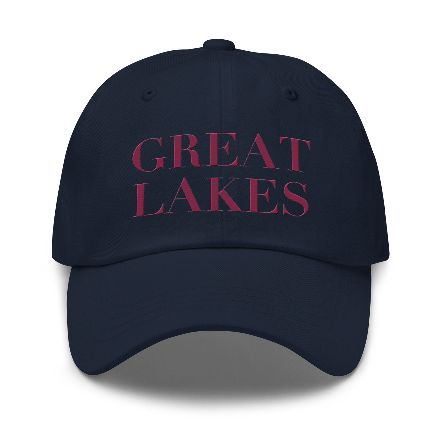 'Great Lakes' Dad Hat (Didone Font) | Ruby Red