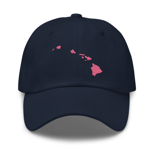 Hawaii Dad Hat (Hibiscus Pink)