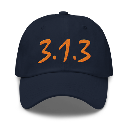 Detroit '313' Dad Hat (Compton Font) | Orange