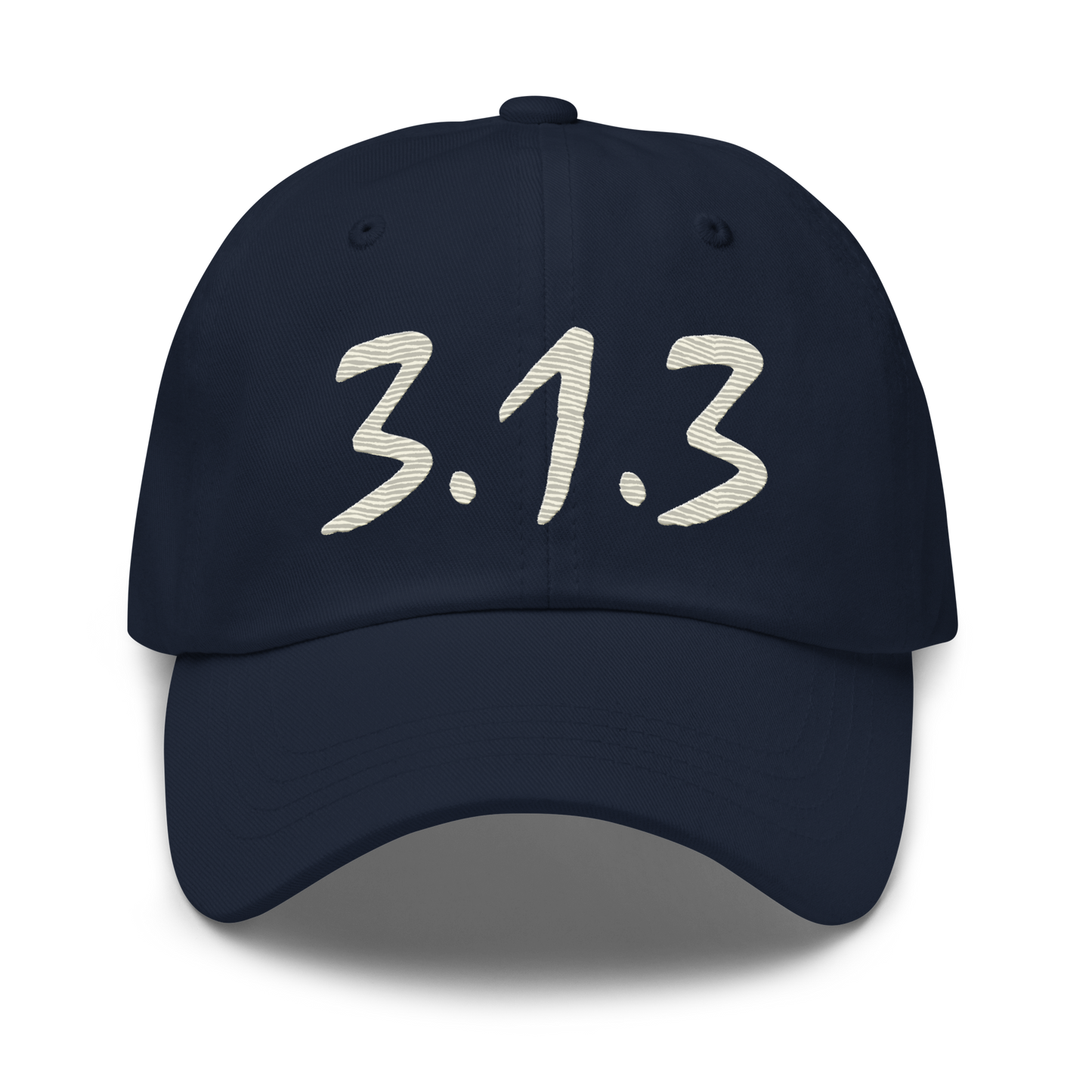 Detroit '313' Dad Hat (Compton Font) | Ivory White