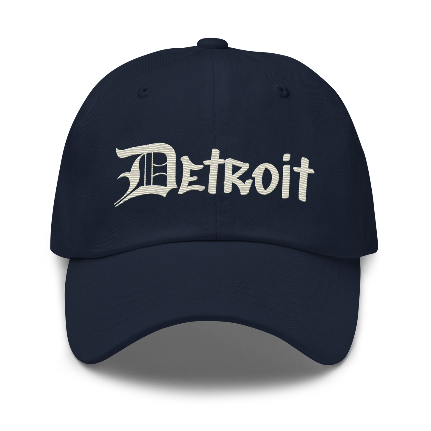 'Detroit' Dad Hat (OED Tag Font) | Ivory White