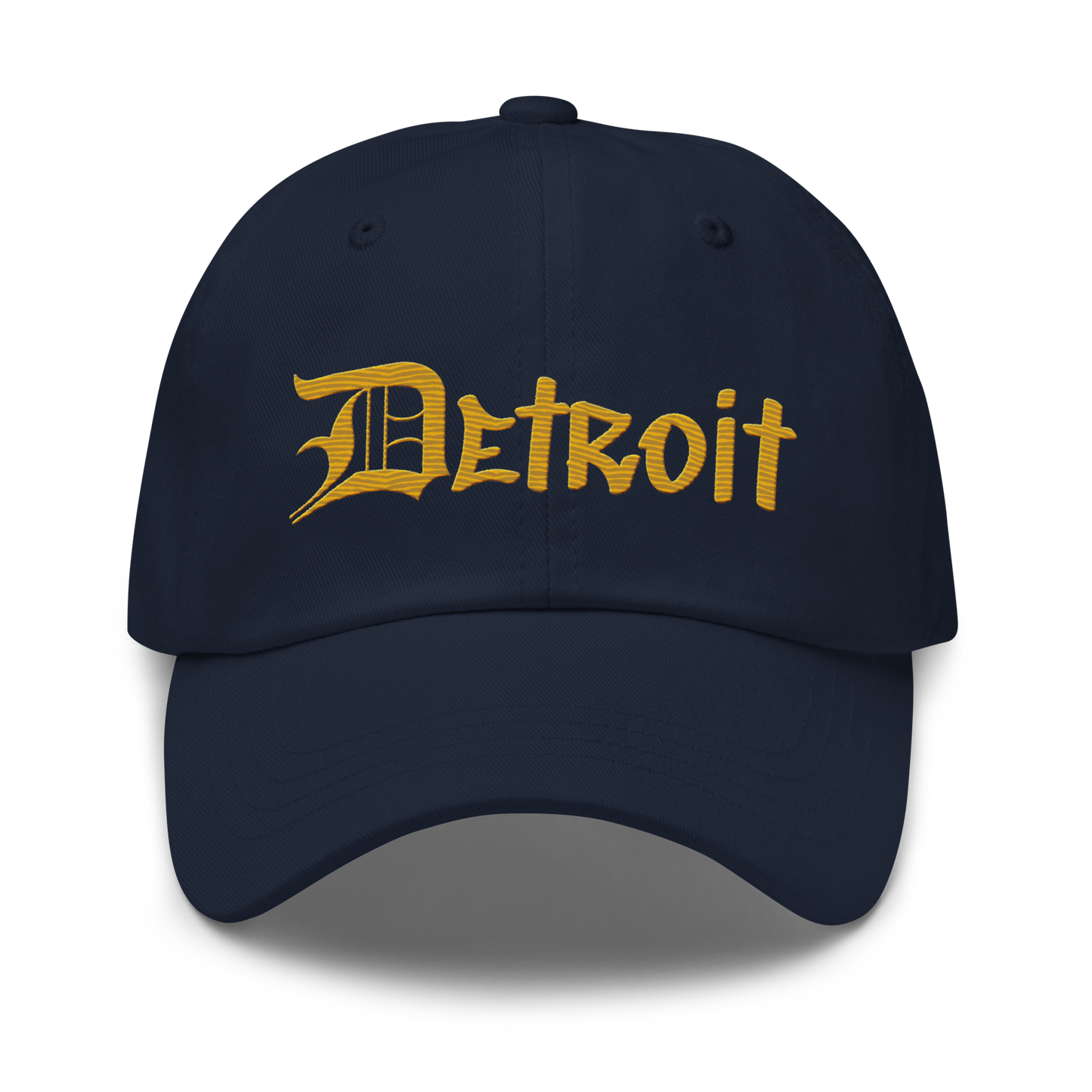 'Detroit' Dad Hat (OED Tag Font) | Gold