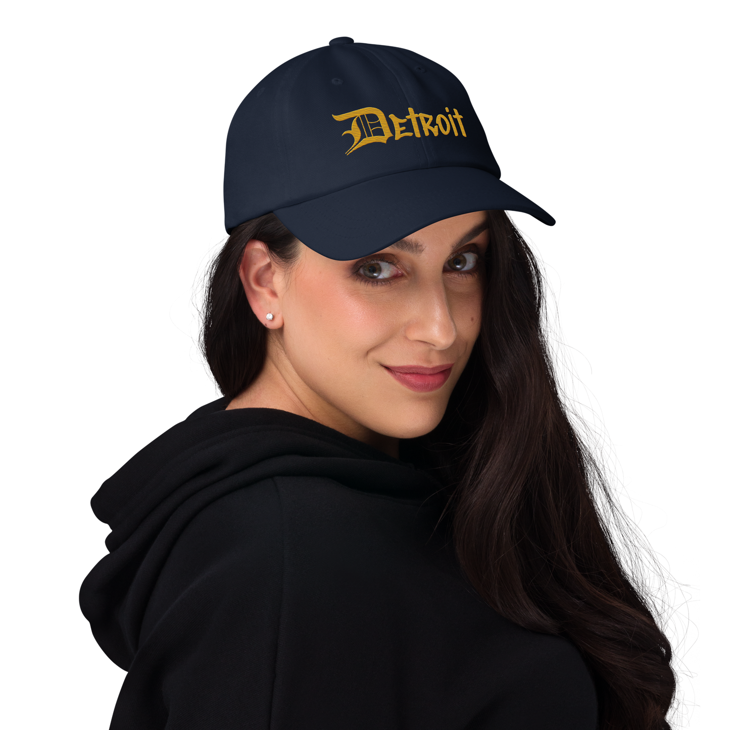 'Detroit' Dad Hat (OED Tag Font) | Gold