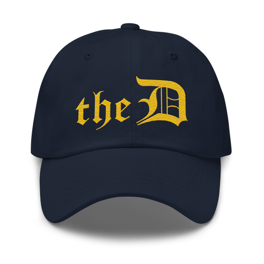 Detroit 'The D' Dad Hat | Maize